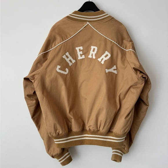 CHERRY LA Western Teddy Jacket Bomber in Camel Size S - Picture 3 of 14